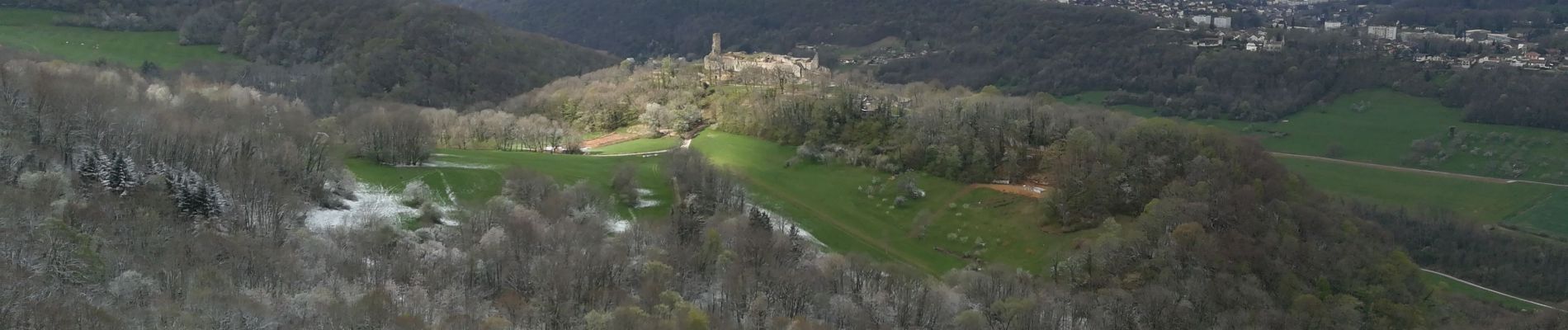 Trail Mountain bike Besançon - chapelle montfaucon haut bregille - Photo