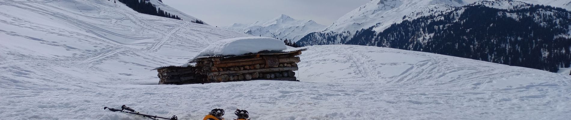 Percorso Racchette da neve Beaufort - Boucle sous la Roche Parstire par les chalets des Bouchets  - Photo