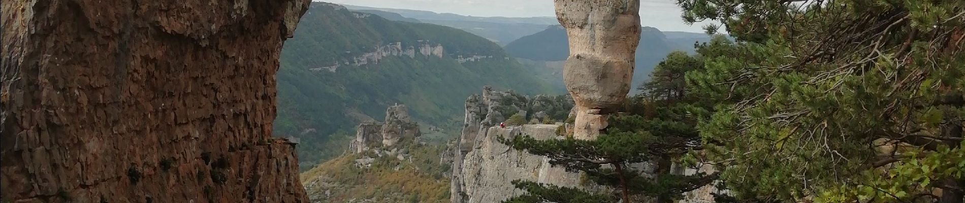 Tour Wandern Le Rozier - corniches du Mejean - Photo