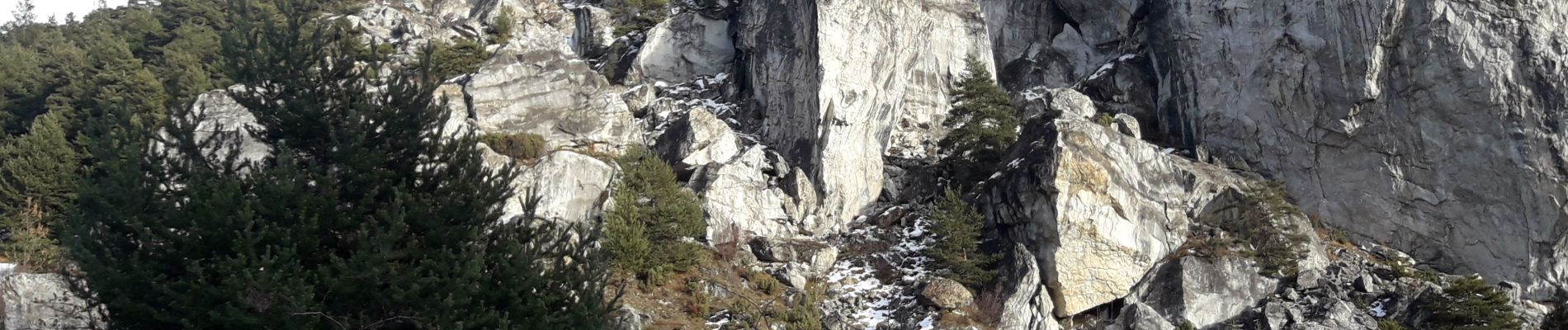 Tocht Stappen Aussois - Aussois Le monolite Sardieres - Photo