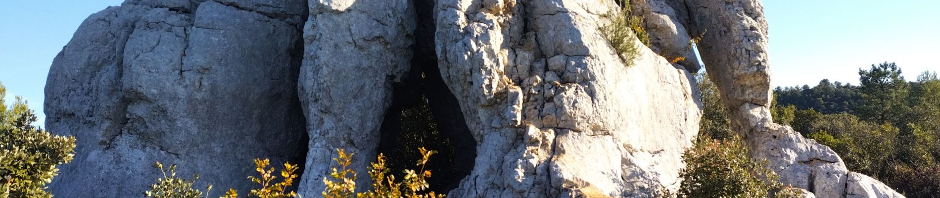 Tour Wandern Signes - Arches de Sioux blanc et l'éléphant de pierre  - Photo