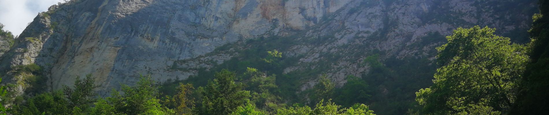 Trail Walking Fougax-et-Barrineuf - gorge de la Frau - Photo