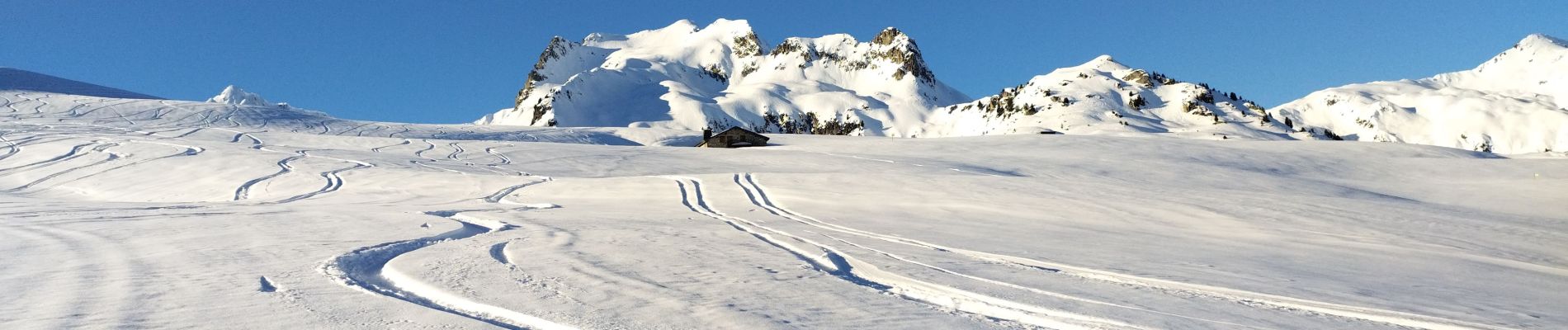 Tocht Ski randonnée La Léchère - tricotage vers Les Teurs. - Photo