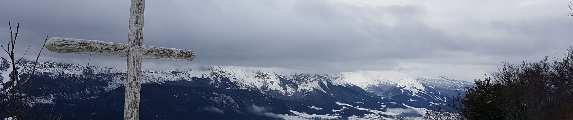 Randonnée Raquettes à neige Lans-en-Vercors - Croix de Jaume, Pas de  l Ours, Pas de Bellecombe par la crête de la forêt de Guiney - Photo