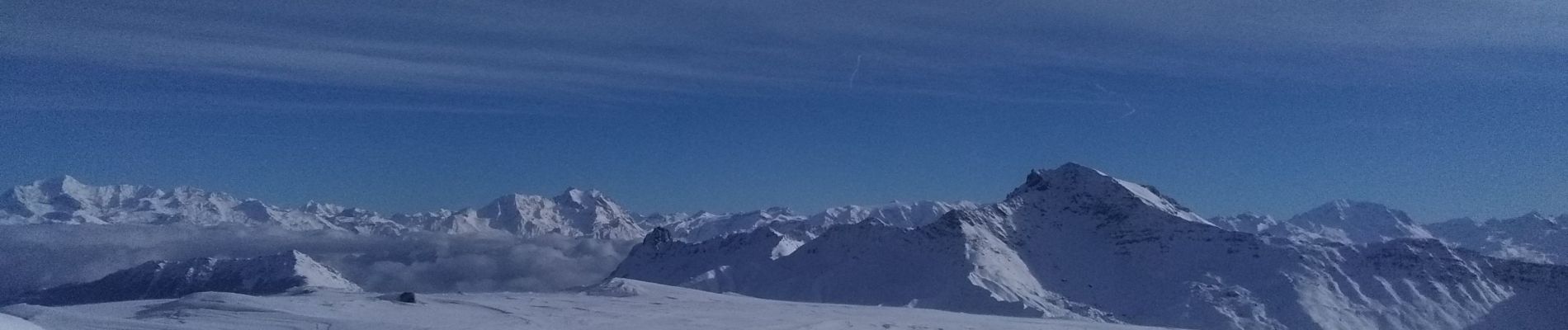 Tour Skiwanderen Saint-François-Longchamp - sous le gros villan - Photo