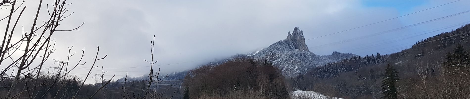 Randonnée Marche nordique Seyssins - Seyssins le haut - Les Arcelles dans la neige - Photo