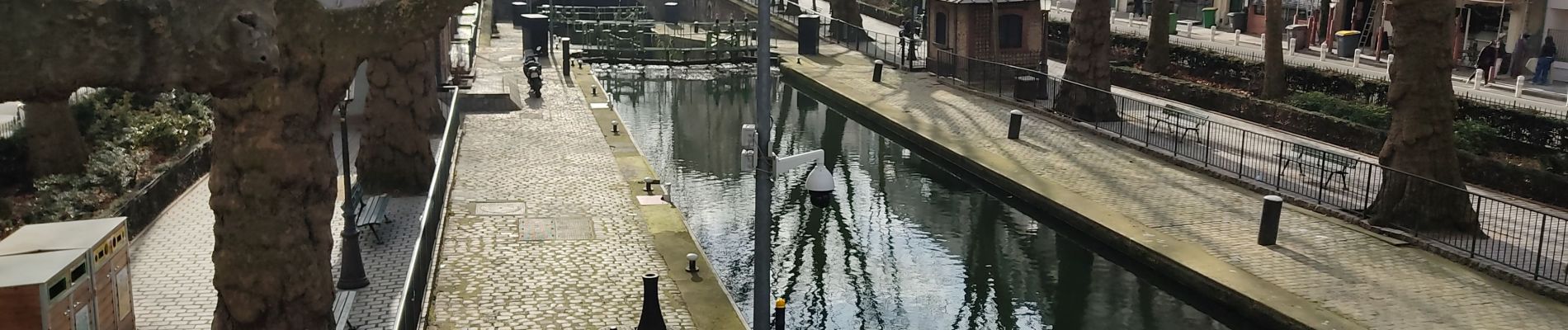 Trail Walking Paris - De la porte de la villette à la porte d'Orléans par le bassin de la Villette et le canal St Martin - Photo