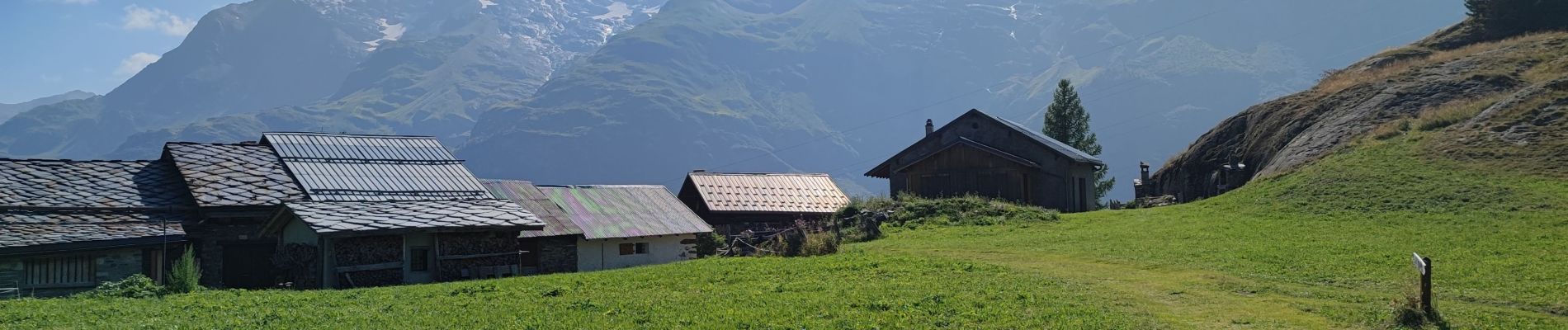 Tour Wandern Sainte-Foy-Tarentaise - 240821 - Tignes - leMonal via St Foy et ... chenal - Photo