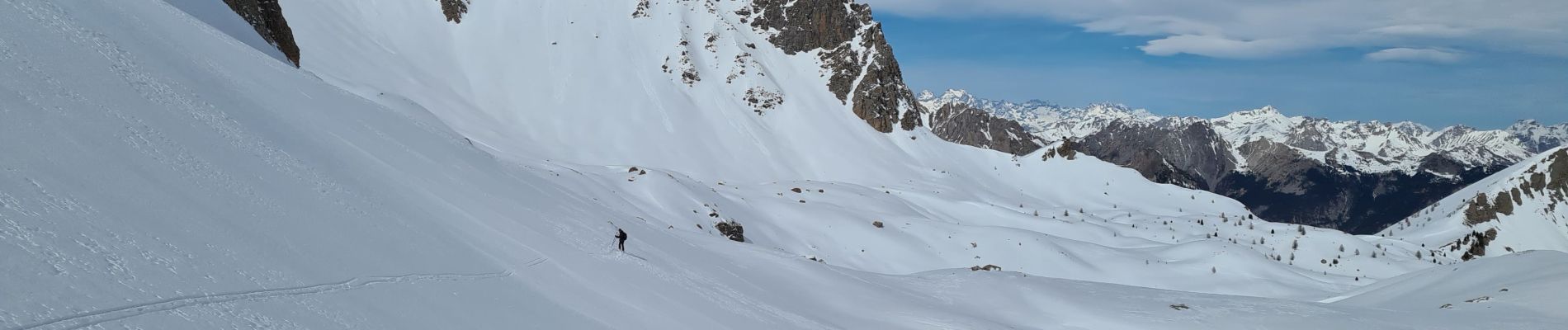 Trail Touring skiing Ceillac - Col et tête de la petite part - Photo