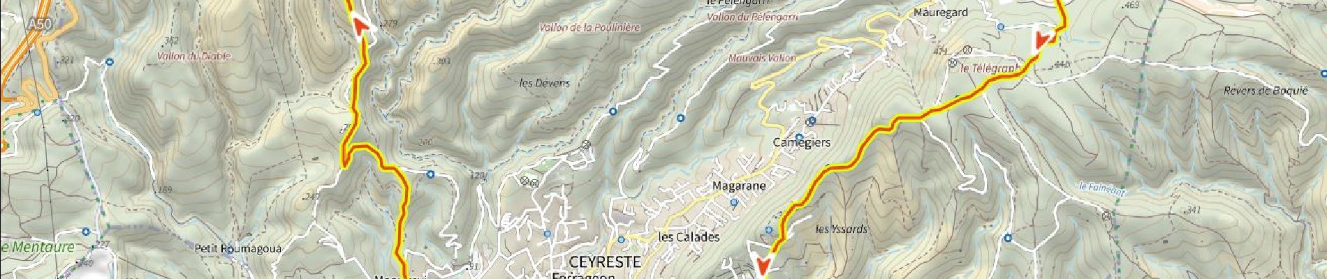 Trail Mountain bike Ceyreste - Balcon de Cereyste 580m+ - Photo