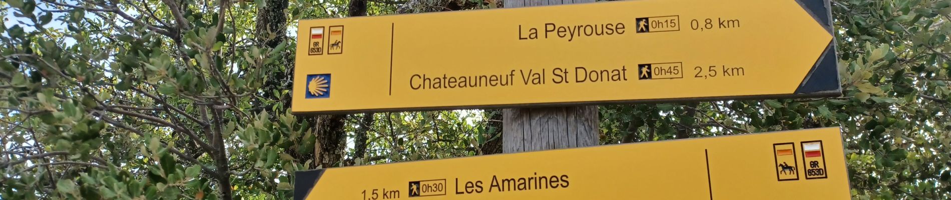Percorso Marcia Châteauneuf-Val-Saint-Donat - CHÂTEAU NEUF VAL SAINT DONAT . Vieux village , voie Romaine o l s o - Photo
