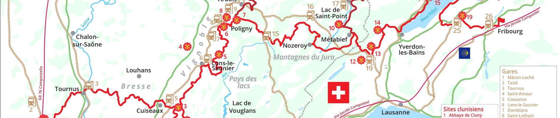 Trail Walking Dole - Via Cluny: de Dole (Jura) à Cluny - Photo