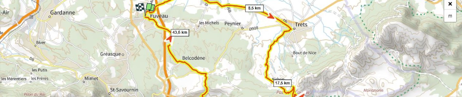 Tour Rennrad Fuveau - La Couelle Le Pigeonnier D+780m - Photo