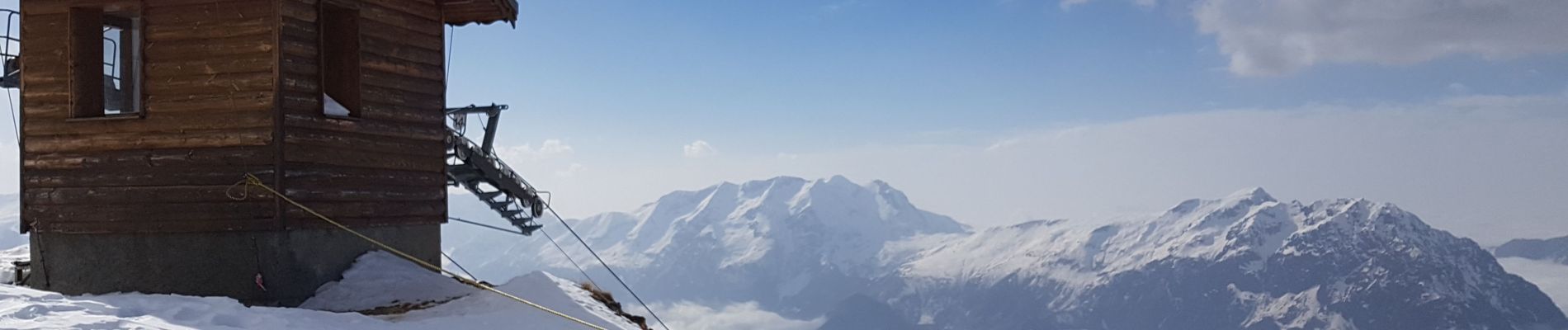 Excursión Esquí de fondo Huez - Alpes d'Huez - lac Blanc - Photo
