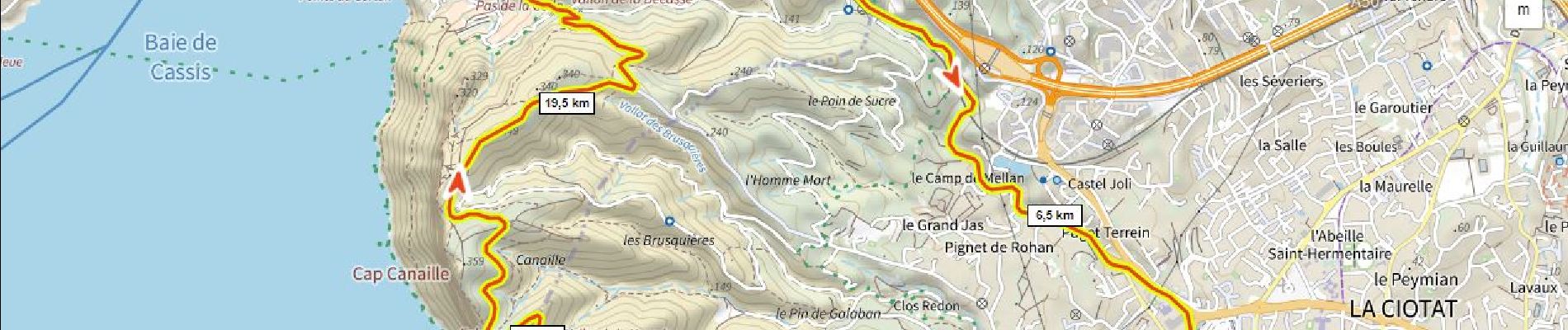 Tocht Wegfiets Cassis - Route des crêtes 630m+ - Photo