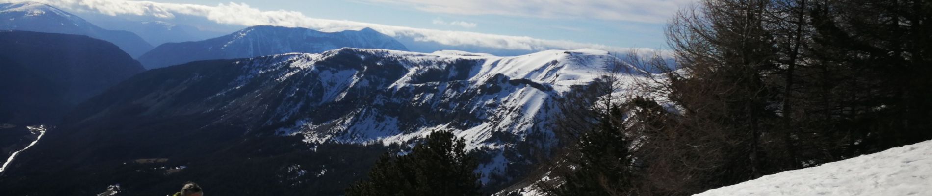 Randonnée Raquettes à neige Villars-Colmars - croix de sellanche - Photo