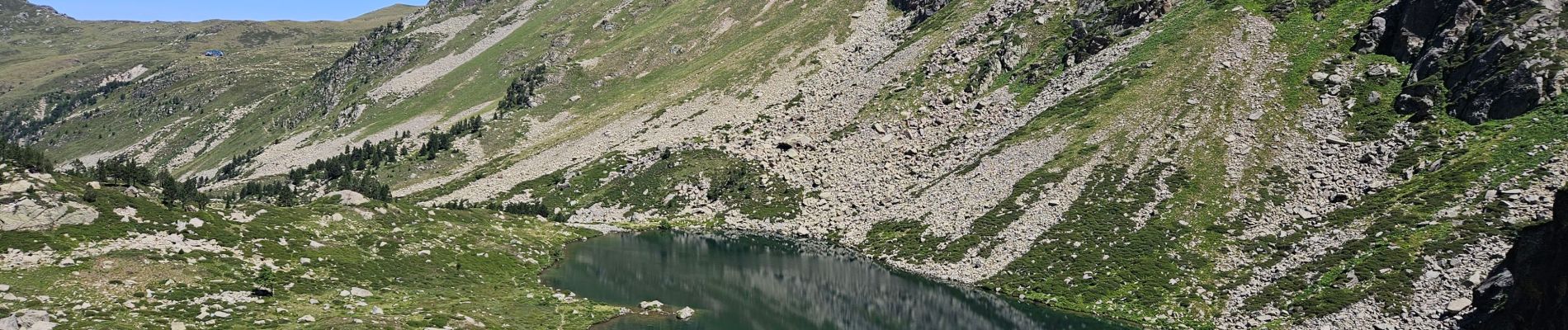 Tour Wandern Aston - Boucle etangs Estagnol et Joclar et retour par refuge du Ruhle - Photo