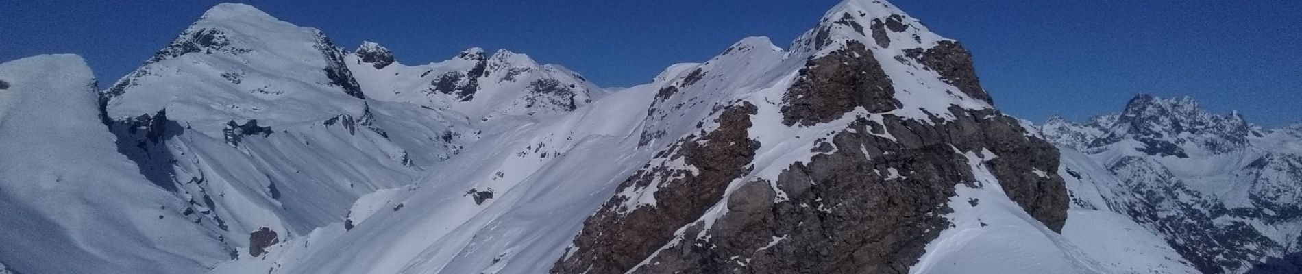 Percorso Sci alpinismo Saint-Jean-Saint-Nicolas - Soleil boeuf et petite remontée à Prouveyrat - Photo