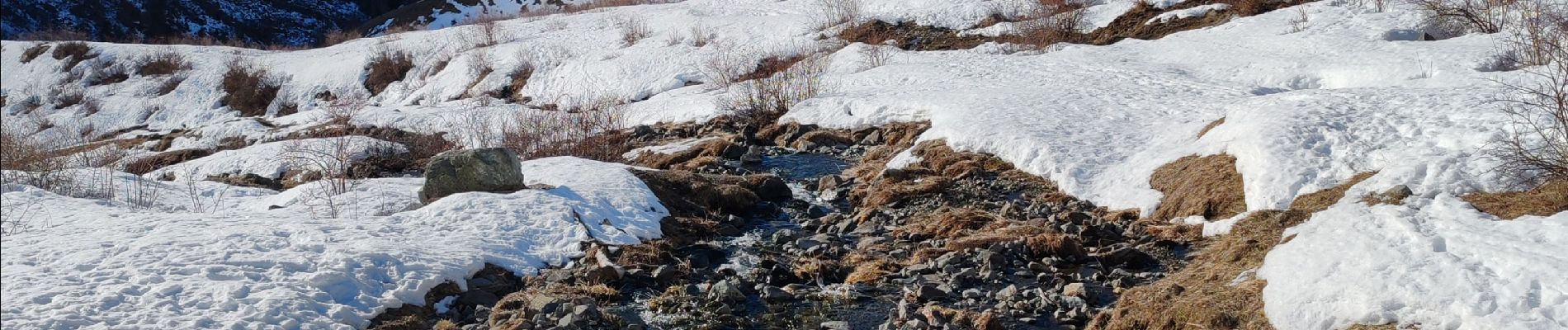 Randonnée Raquettes à neige Vaujany - reco Col du Sabot  - Photo