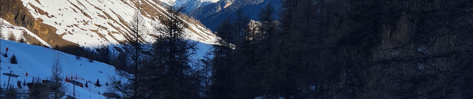 Tocht Sneeuwschoenen Vars - Fontbonne - les Claux A/R - Photo