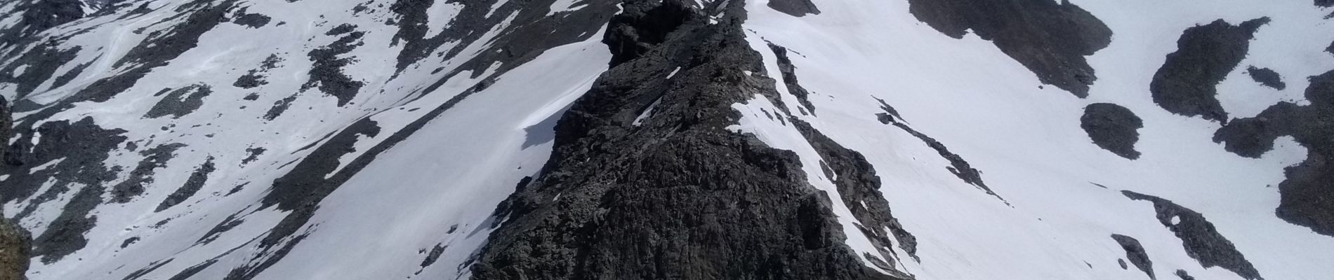 Randonnée Ski de randonnée Valmeinier - la roche du lac, le col des marches et remonter en bas de l'arête de Petit Fourchon - Photo