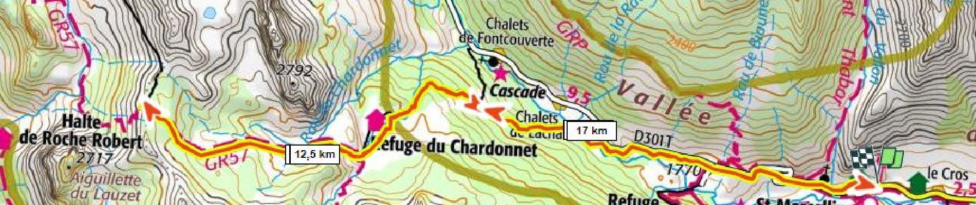 Tour Schneeschuhwandern Névache - Col du Chardonnet 1100m+ 2638m par le refuge - Photo