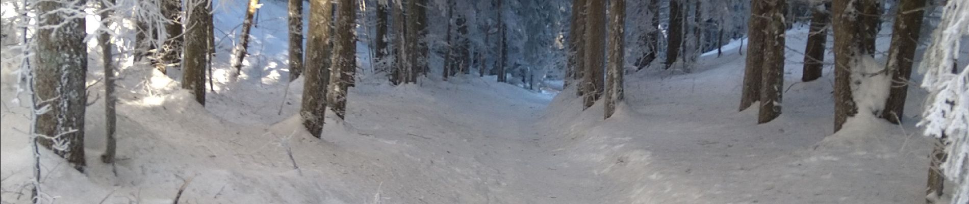 Randonnée Raquettes à neige Valserhône - col de Cuvery - Photo