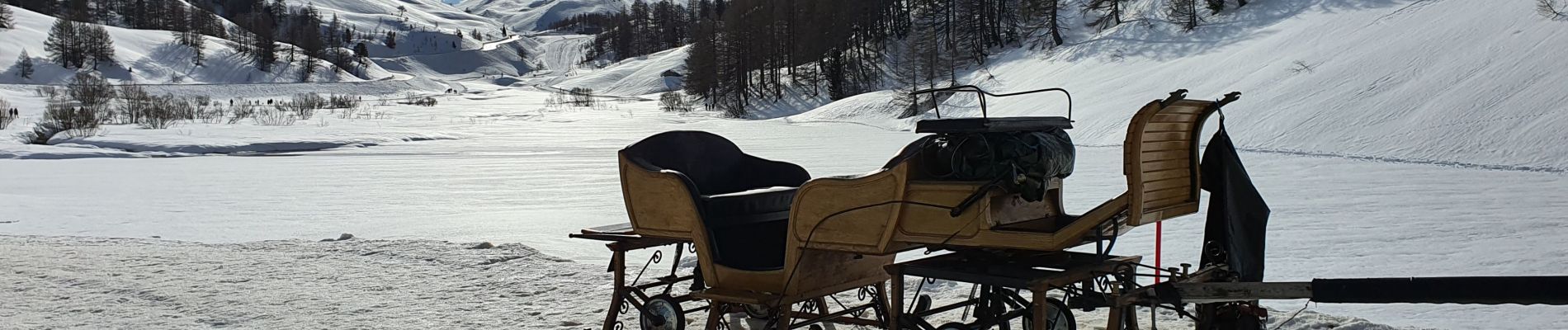 Tour Schneeschuhwandern Vars - Fontbonne - Col de Vars A/R - Photo