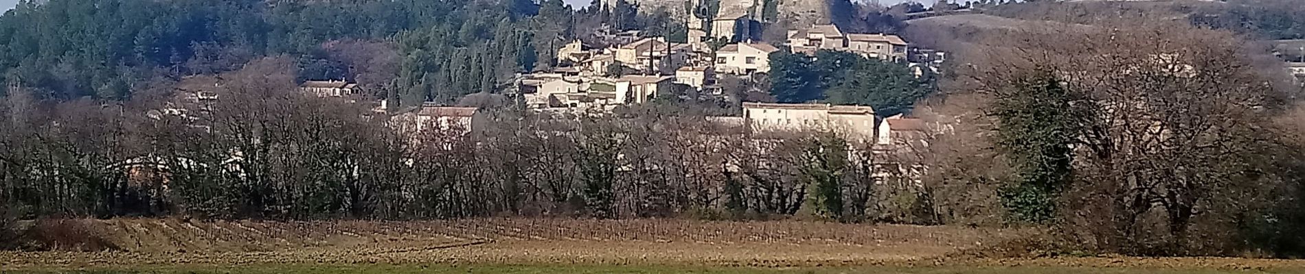 Tocht Stappen Montjoyer - Valaurie Aiguebelle 20km - Photo