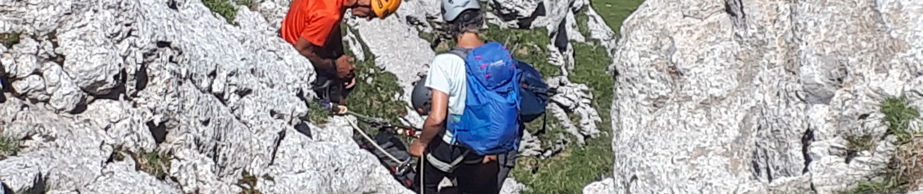 Excursión Senderismo Lans-en-Vercors - Le Cornafion en circuit avec 2 rappels en face ouest - Photo