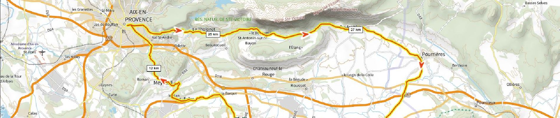 Tocht Wegfiets Fuveau - Aix Pourrières D+1000m - Photo