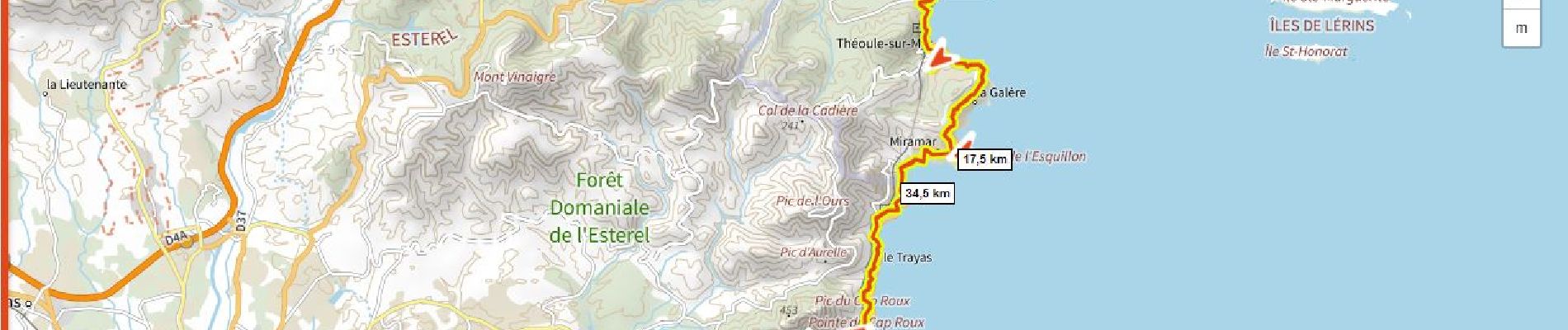 Randonnée Vélo de route Saint-Raphaël - St Raphael à Mandelieu AR par la corniche de l' Estérel  D+750m - Photo