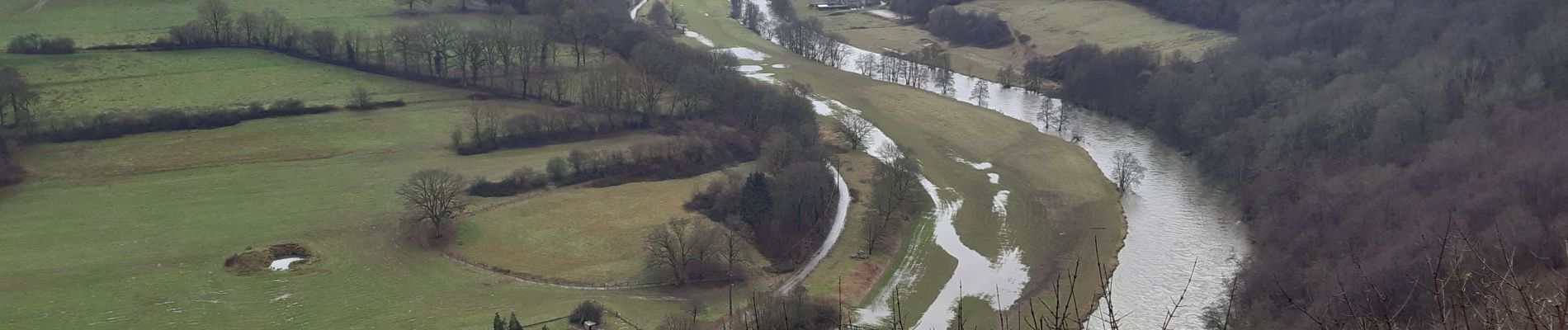 Trail Walking Esneux - boucles l ourthe . aller via l ourthe . retour via roche aux faucons  - Photo