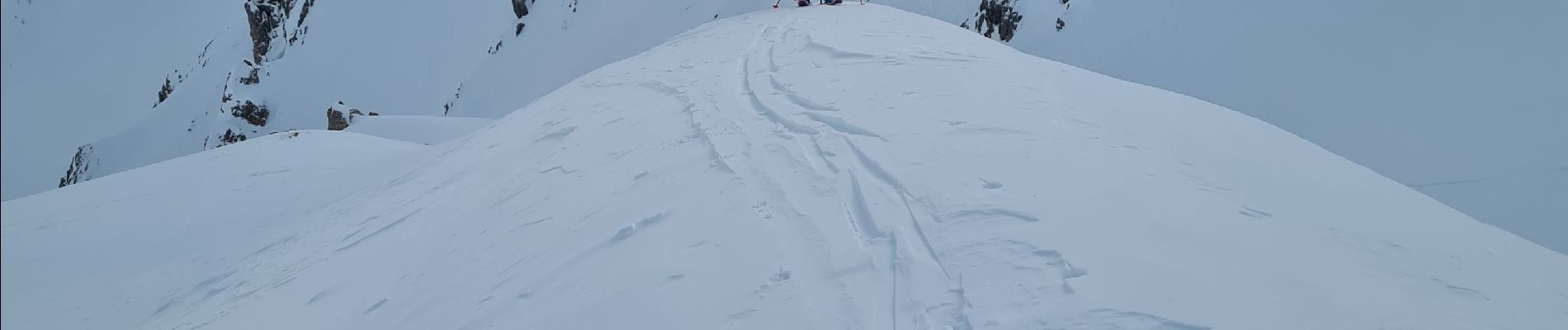 Trail Touring skiing Névache - roche gauthier couloir nord - Photo