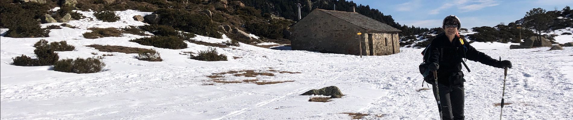 Tocht Sneeuwschoenen La Llagonne - 20230216 petite boucle raquettes Avellans - Photo