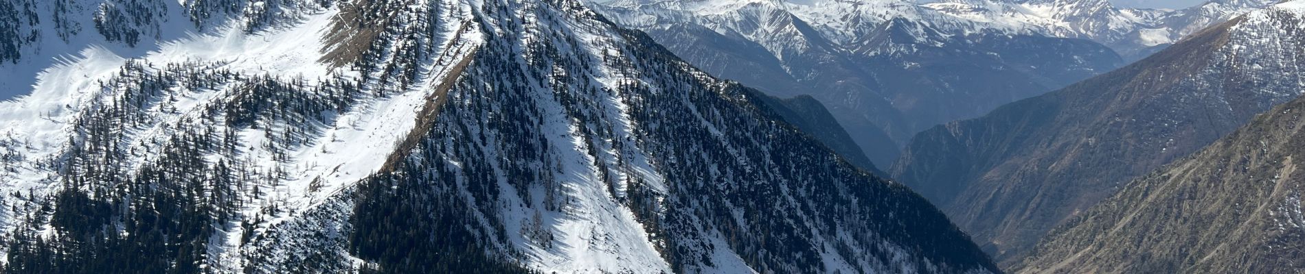 Tocht Sneeuwschoenen Isola - Moravachère Cîme ouest - Photo