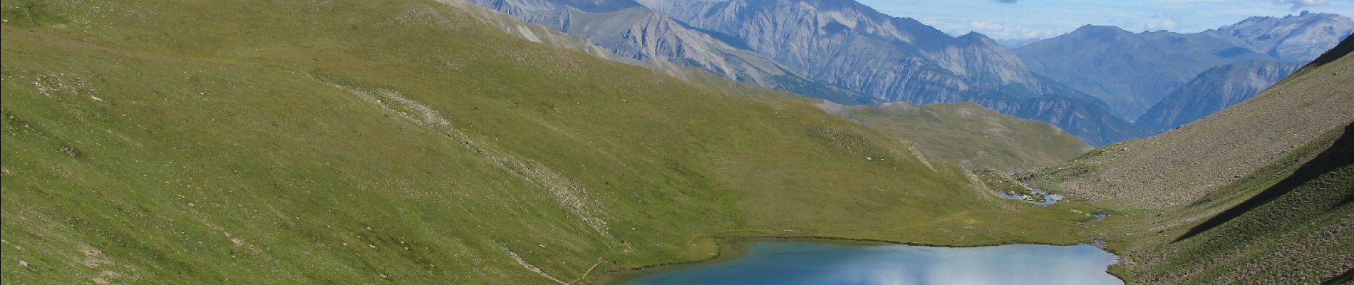 Tocht Stappen Jausiers - Rocher de Tête Clapouse et lac des Terres Plaines - Photo