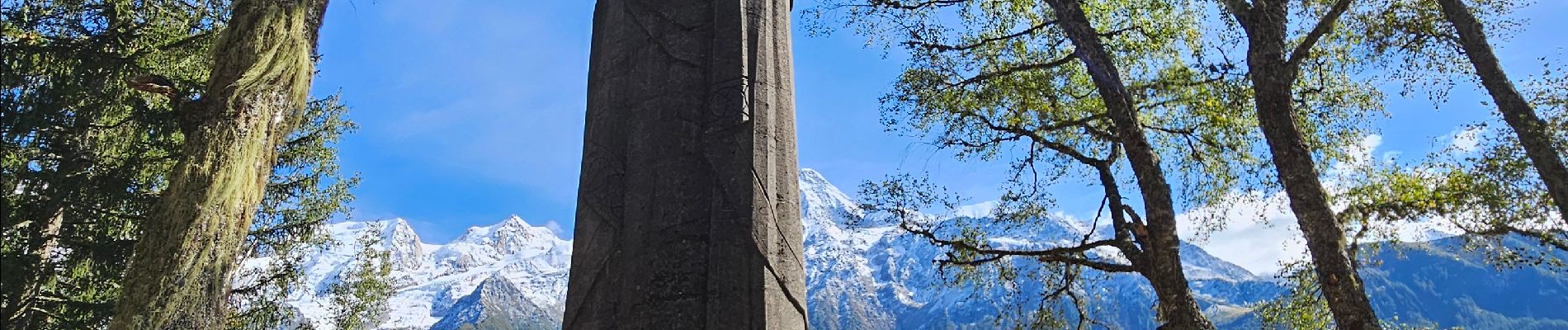 Randonnée Marche Les Houches - La Statue du Christ-Roi. - Photo