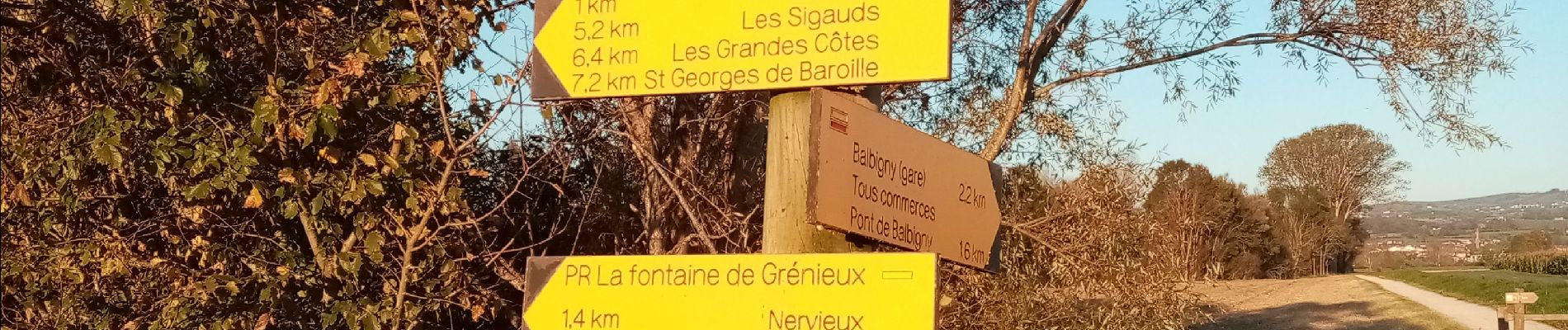 Trail Walking Balbigny - rando au départ de Balbigny, viaduc Chessieu, St Georges de Barolles, les Sigauds, Grenieux, Nervieux, Pont de Balbigny - Photo