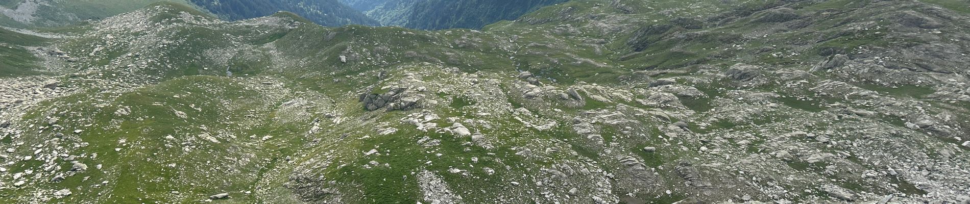 Trail  La Léchère - 20240807 la grande muraille depuis Lachat  - Photo