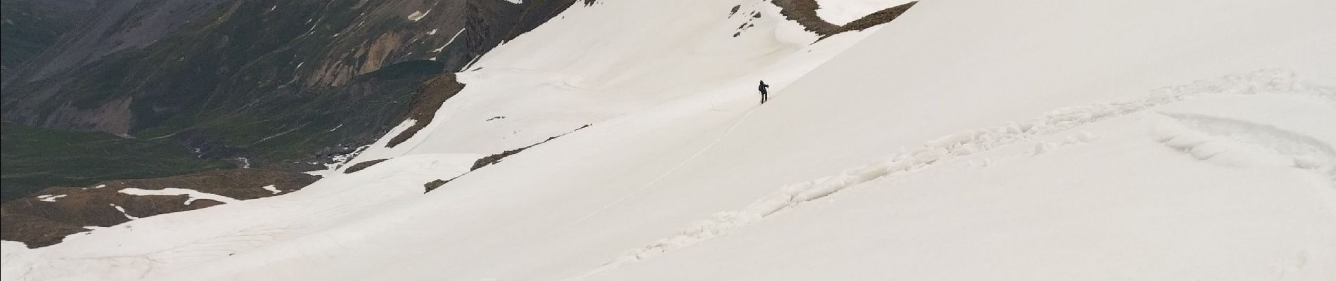 Trail Touring skiing Valloire - Tricotage pic blanc du Galibier, petit Galibier ouest.. - Photo