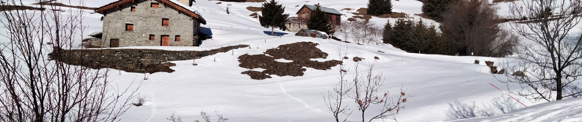 Trail Snowshoes La Plagne-Tarentaise - parcours des hameaux - Photo