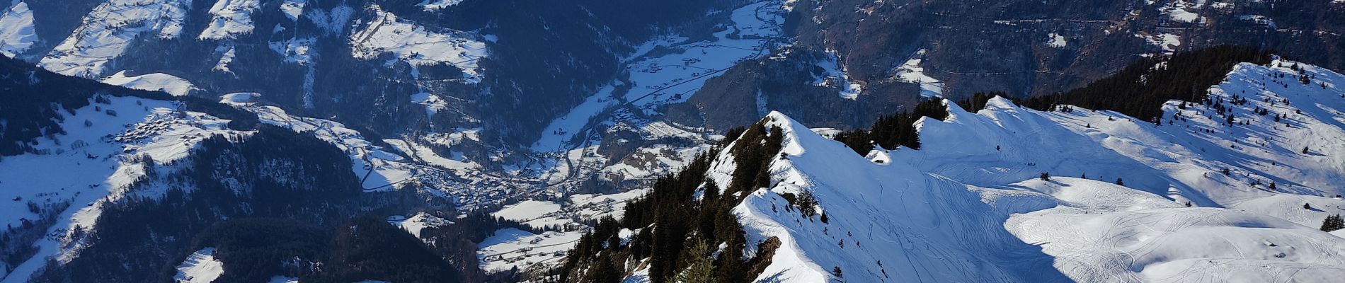 Trail Touring skiing Beaufort - Fontana - la Gittaz - Rocher des Enclaves - Col du Sallestet - Pas d'Outray - les Merands - Photo