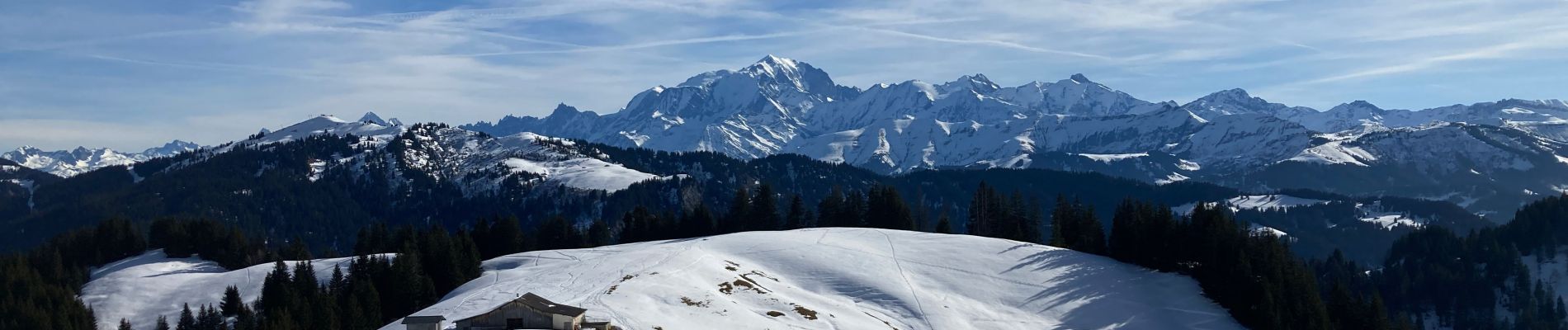 Randonnée Raquettes à neige La Giettaz - Col des Aravis - Photo