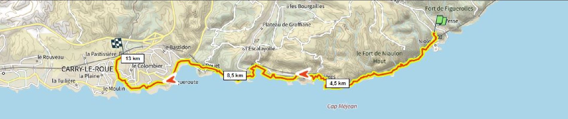 Trail Walking Le Rove - Niolon Carry Gare D+340m - Photo