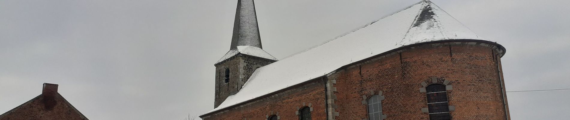 Tocht Stappen Estinnes - Rouveroy neige 10km - Photo