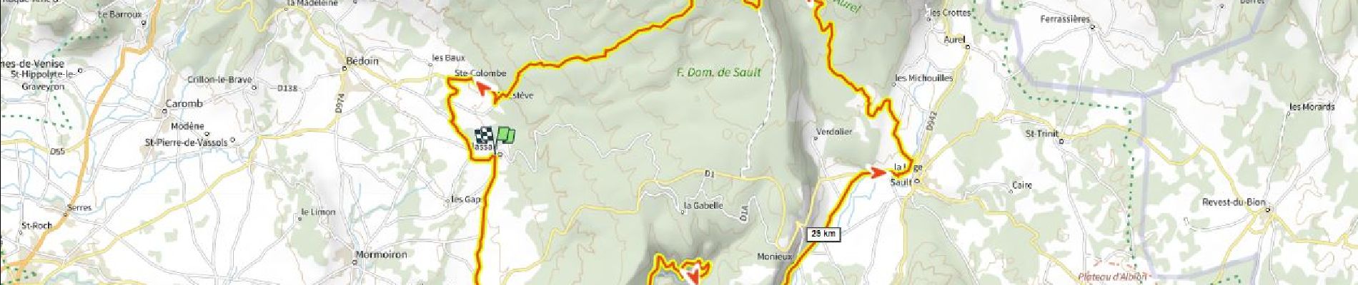 Tour Rennrad Flassan - Le Ventoux D+1960m par des gorges de la Nesque - Photo