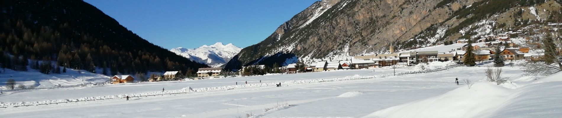 Tour Schneeschuhwandern Ceillac - CEILLAC  raquette  vallée du mélezet - Photo