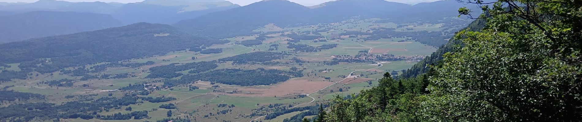 Tocht Stappen La Chapelle-en-Vercors - serre plumé depuis carri par la bournette col de la baume grange de vauneyre col de la mure puis les cretes jusqu a pré bellet refuge de crobache lievre blanc scialet royer - Photo