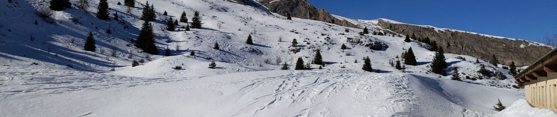 Randonnée Raquettes à neige Le Dévoluy - Super  - Photo